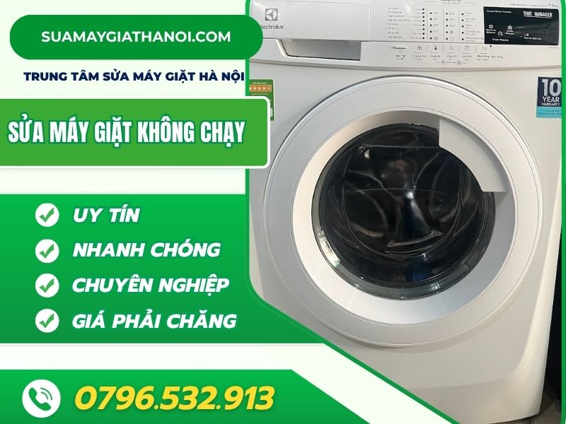 Sửa máy giặt không chạy – Nguyên nhân và cách khắc phục triệt để tại nhà