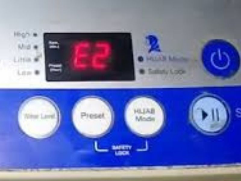 Lỗi E2 máy giặt Aqua Dấu hiệu nhận biết rõ ràng nhất