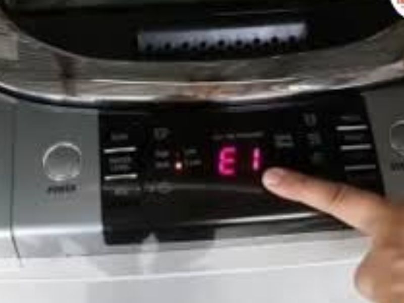 Máy giặt Sharp báo lỗi E1 là gì
