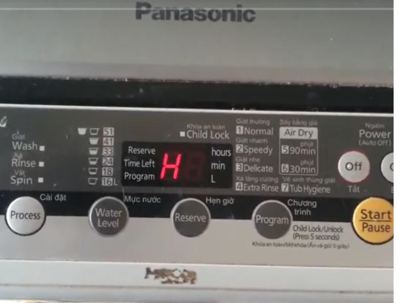 Máy Giặt Panasonic Báo Lỗi H01 Là Gì