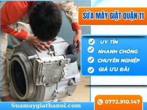 Sửa Máy Giặt Quận 11 Tận Nhà Uy Tín – Có Mặt 30–60 Phút