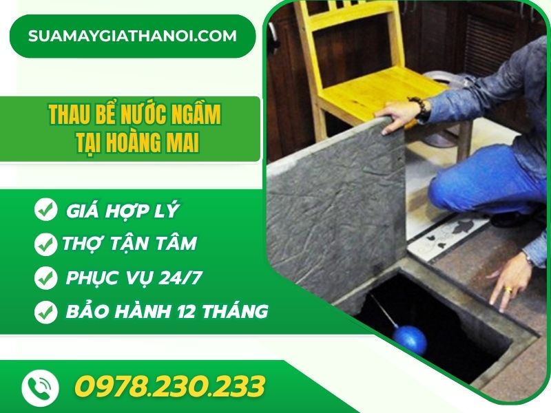 Thau Rua Be Nuoc Ngam Tai Hoang Mai